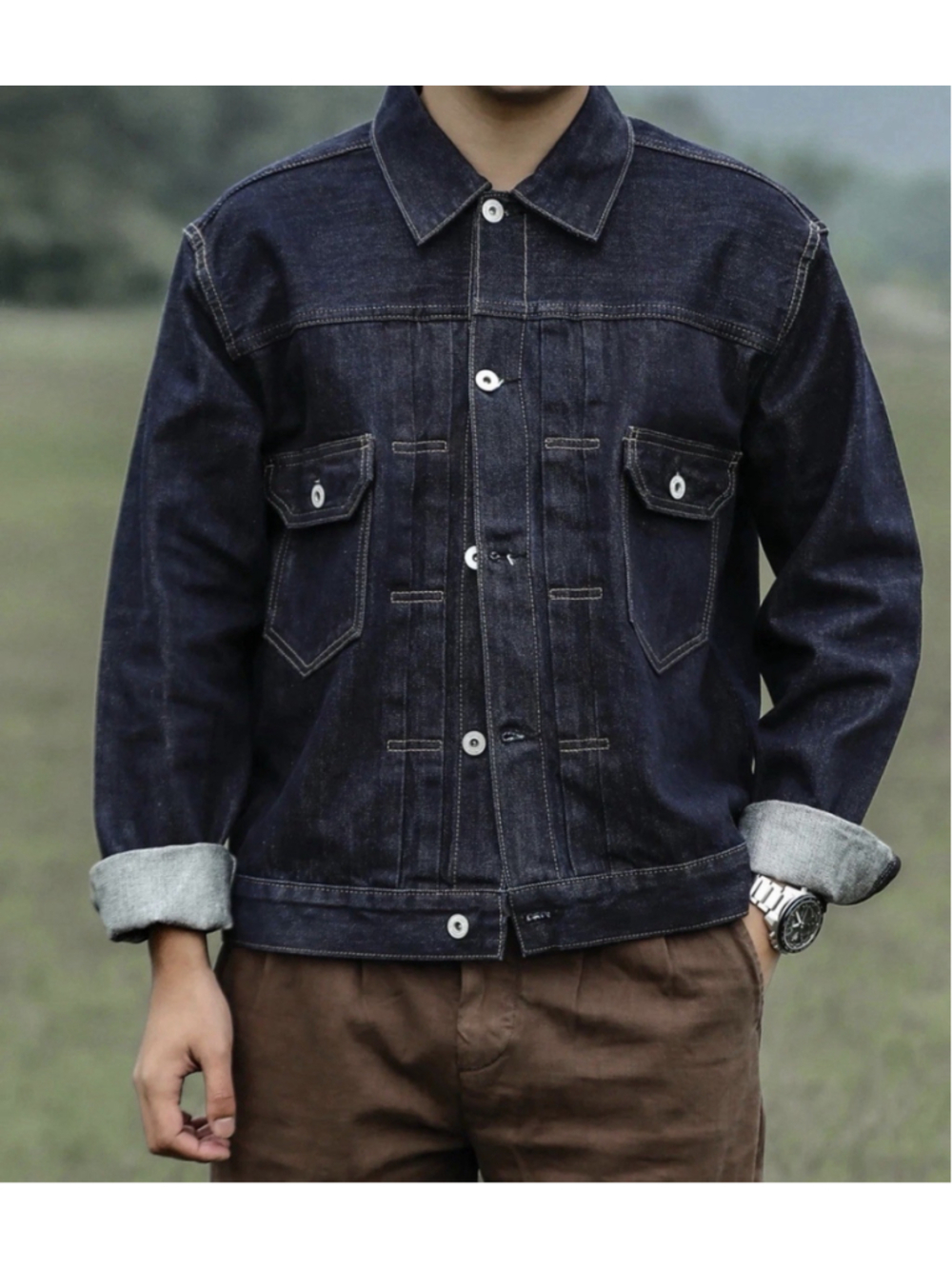 1950s Type 2 Selvedge Denim Jacket MBBCAR Size S